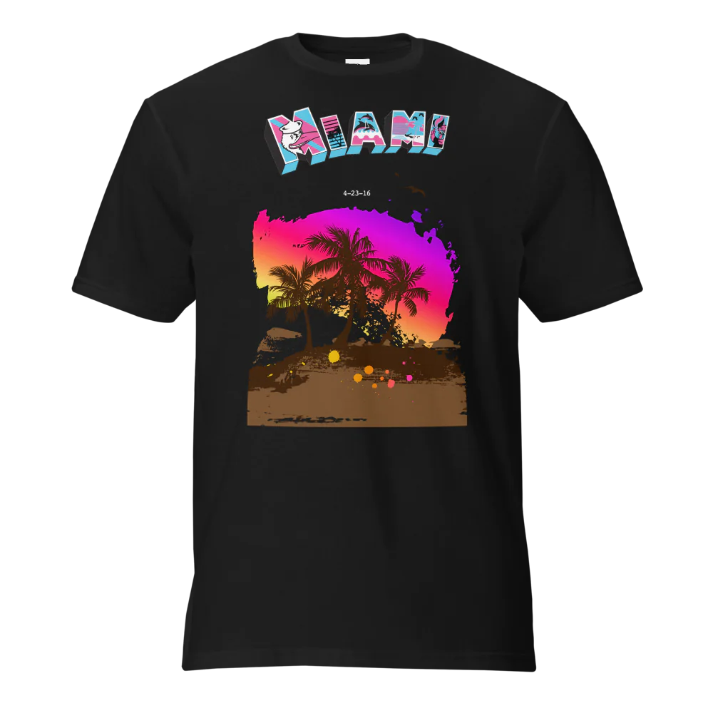 Camiseta Unisex Miami retro